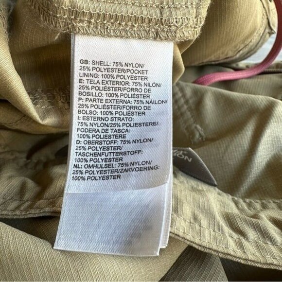 The North Face Pants Adjustable Leg Tan Nylon Ripstop Hiking  Active 8 Regular - Picture 6 of 9